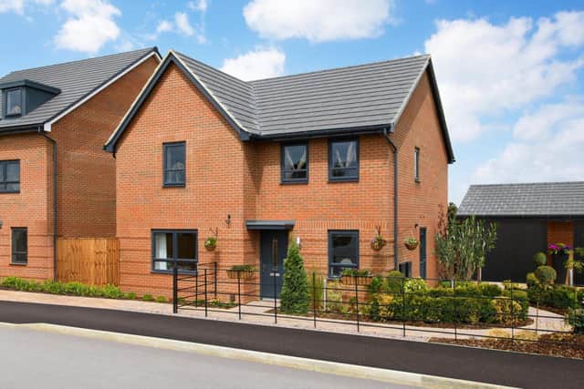 BG - 001 - A typical street scene at a Barratt Homes development