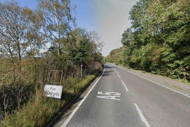 The incident happened on the A5 near Towcester between the junctions for Northampton Road and Corn Hill Lane.