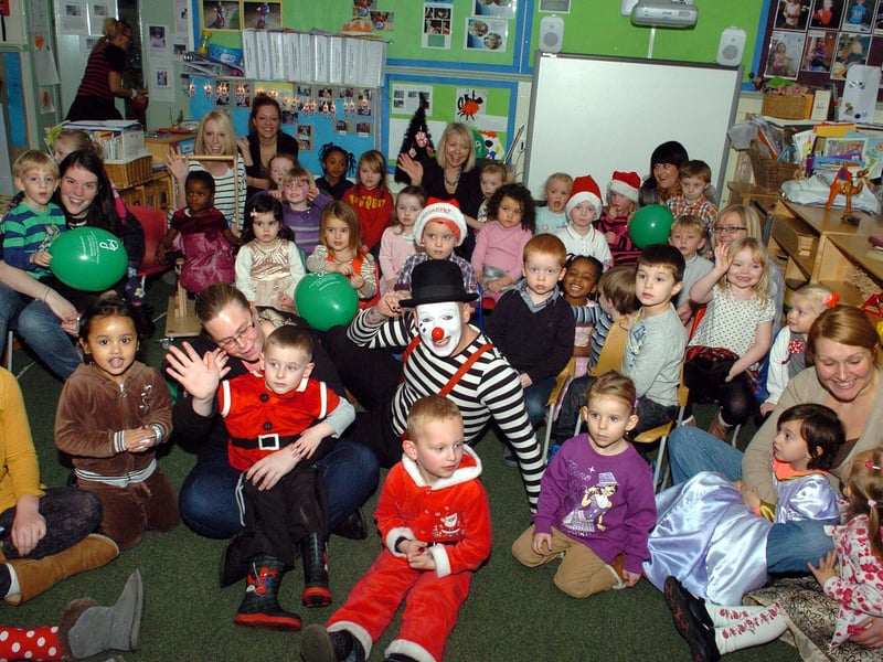 A Christmas party with Mr Mudge.