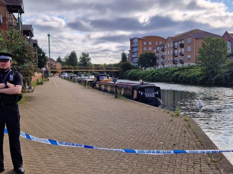 First pictures from the scene on Friday August 1 morning.