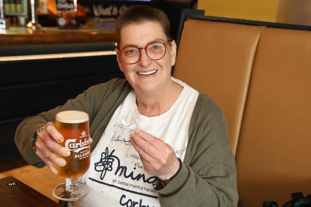 Kate Howton still enjoys a pint