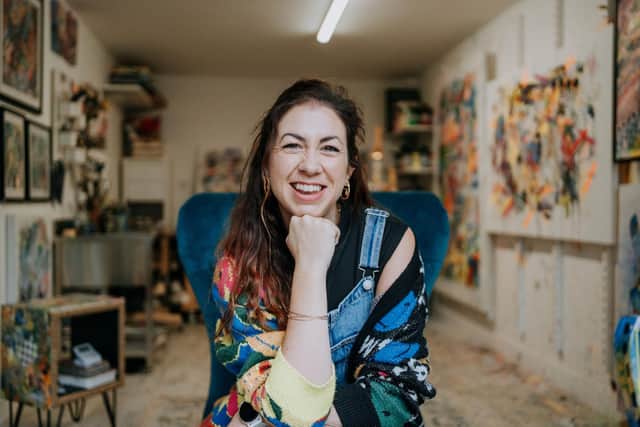 Jill Blakey in her studio