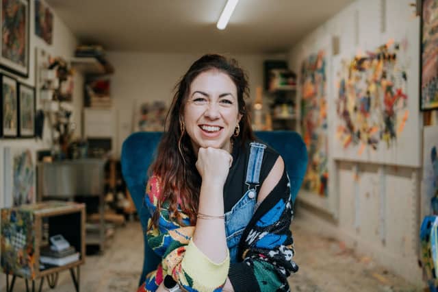 Jill Blakey in her studio