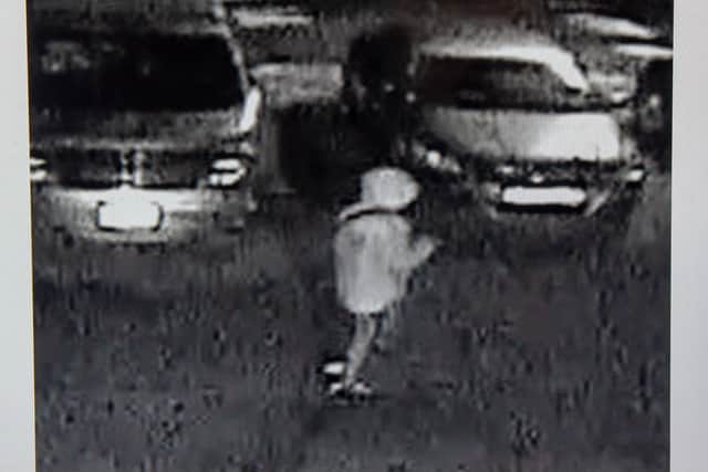 A person was captured on CCTV near the place and around the time of the stabbing