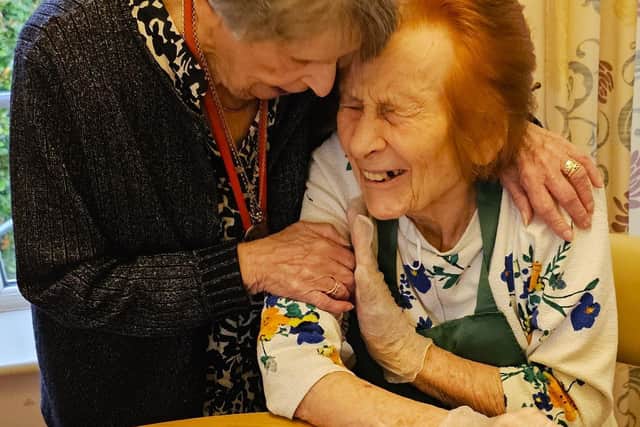 Celebrating 'Sausage Roll Day' at Elm Bank Care Home in Kettering.