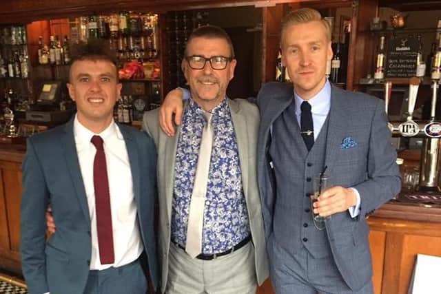 L-r Scott McAuley, Dick Dighton, Graeme Dighton