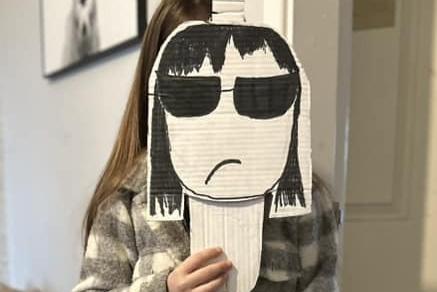 Eleiyah age 8, from Rothwell, as grumpy Delia