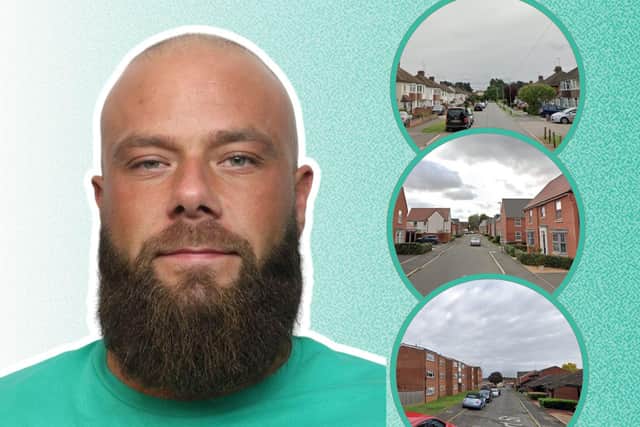 Dominic Watts was in court to be sentenced for driving while disqualified on three occasions. Image: National World / Northants Police.