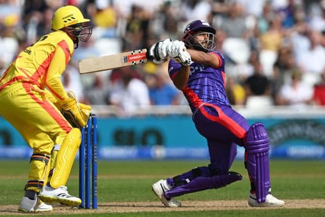 Saif Zaib in action for the Northern Superchargers in 2023. The Steelbacks ace will play for Welsh Fire in this year's competition