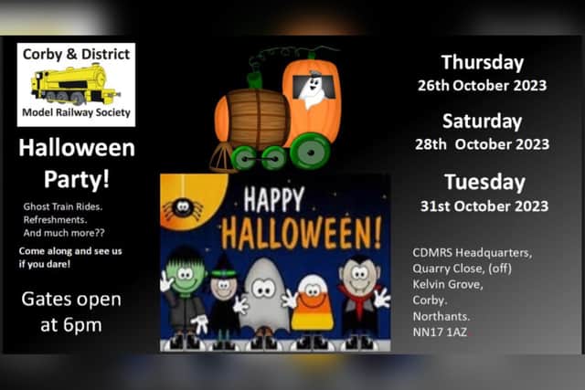Corby and District Model Railway Society's Halloween Party dates