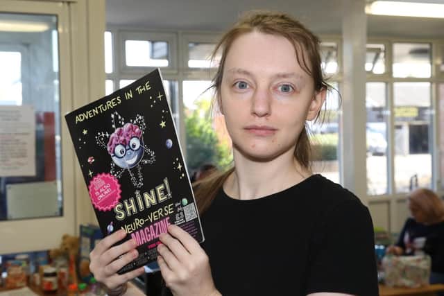 Shine! member Sian with the magazine