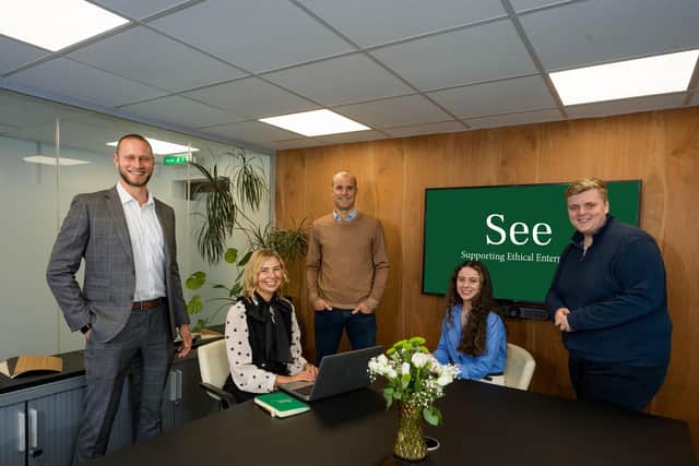 Pictured is See Limited’s Carbon Reduction Team, who are tasked with implementing initiatives to help further reduce See’s CO₂ emissions year-on-year