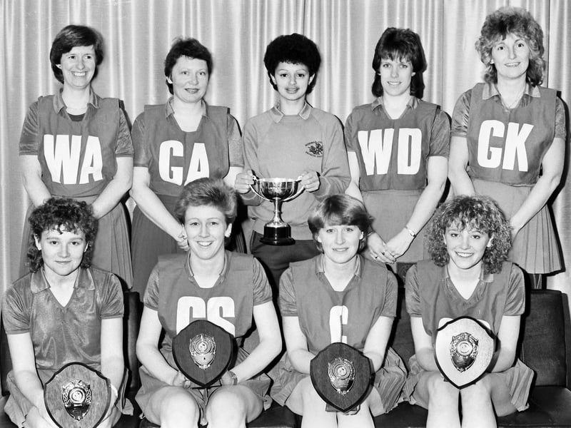 Carol Coleman and Tony Bathurst identified the netball player with the trophy as Di Dean (nee Dredge), a well-known PE teacher and sportswoman