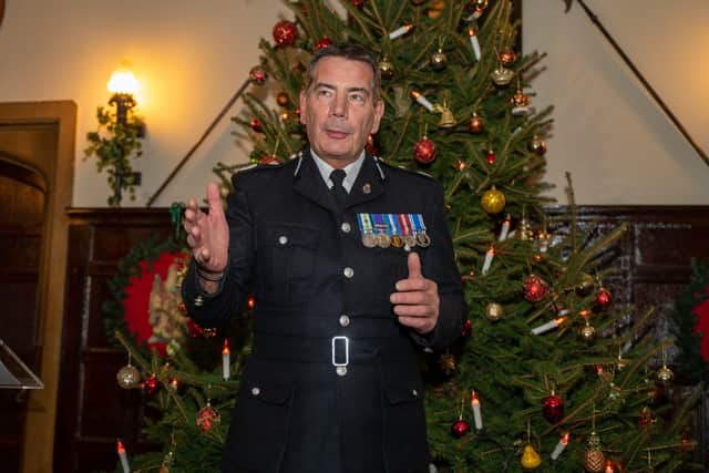 Chief Constable Nick Adderley opening Monday evening's Proud Awards