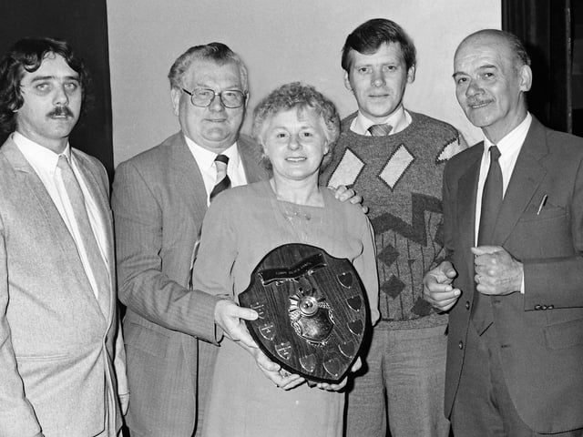 1986 CORBY SILVER BAND CLUB BOWLS WINNERS