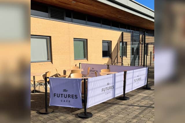 The £4,000 of funding has seen the upgrade of their current bistro setting with a new additional outside patio seating area for members of the community to come along and enjoy whilst having the opportunity to be served coffee and refreshments from students who attend Maplefields.