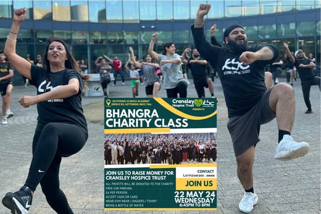 Kettering Bhangra Classes will hold a regular dance class for Cransley Hospice