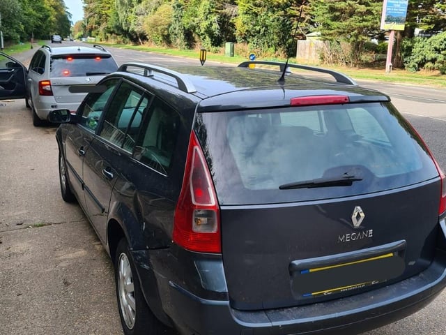 Officers' first stop of the day was this Renault Megane as it showed up as uninsured. The keeper had been sent a letter warning him but ignored it so the driver was reported and vehicle seized.