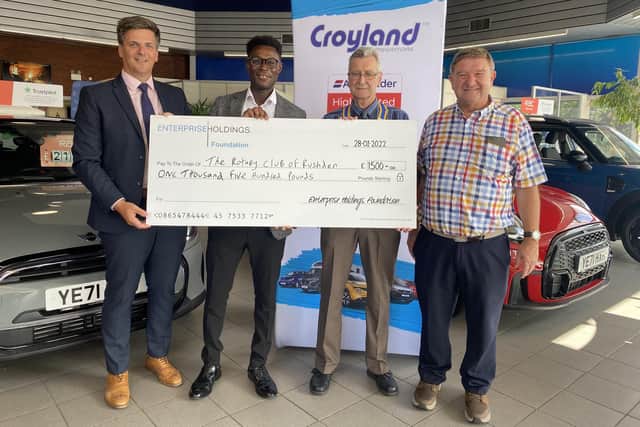 Mark Swindells Rushden car megastore donates cash to support local good causes