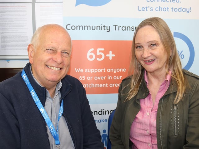 Representatives from Volunteer Action, a community transport and befriending scheme in the area.