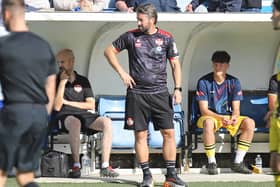 David Bridgwater watches his Kettering side see off Matlock Town 4-0 on Saturday (Picture: Peter Short)