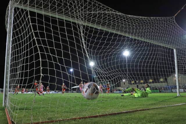 Kettering Town haven't played at home for nearly two months but will soon be heading into a big run of matches at Latimer Park. Picture by Peter Short