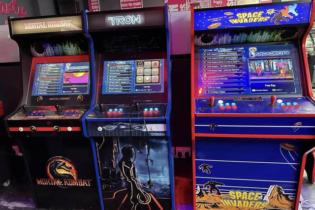 There’s a mixture of half new and half retro machines, including the likes of Dance Dance Revolution, Space Invaders, Mortal Kombat, Tron and more.