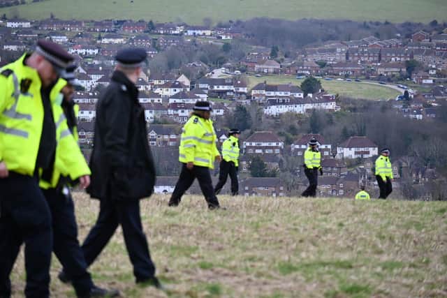 A body has been found in the search for a missing baby in Sussex. Photo: Eddie Mitchell