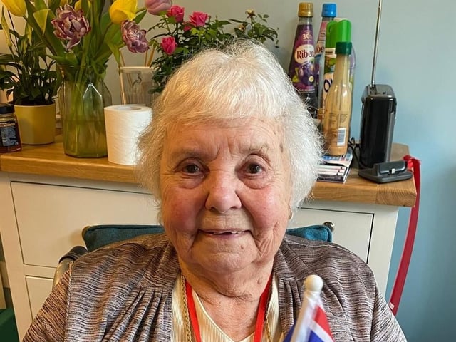 Resident Joyce enjoyed the celebrations