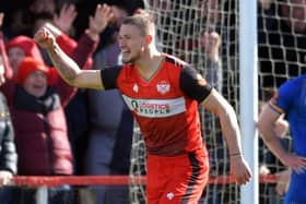 Lewis White made a match-winning return to Kettering Town on Monday night (Picture: Mike Capps/kappasport.co.uk)