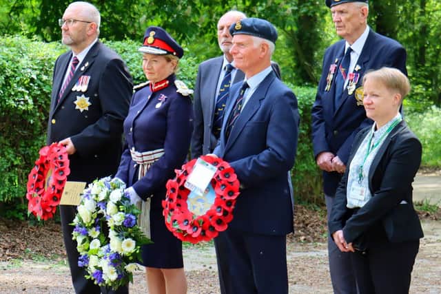 A ceremony was held at the Eyebrook dam to mark the 80th anniversary of the Dambusters raids