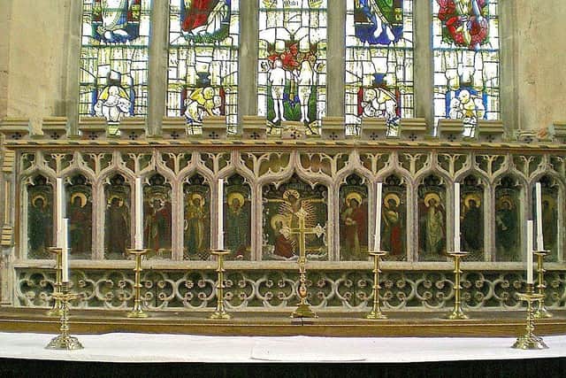 The 15th Century Reredos of Geddington Church