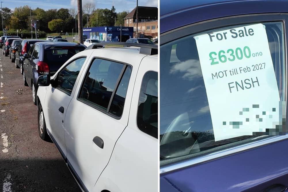 Residents and businesses near Lloyds Road have voiced concerns over a 'nightmare' parking problem caused by for-sale cars left in the area/IMG