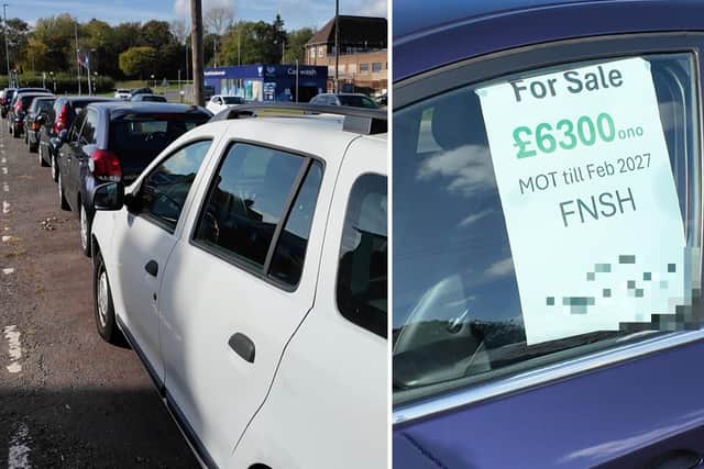 Residents and businesses near Lloyds Road have voiced concerns over a 'nightmare' parking problem caused by for-sale cars left in the area/IMG