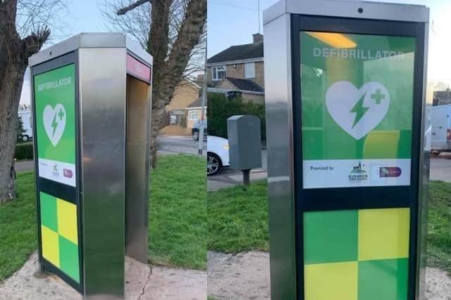 Defibrillators have been installed in unused local phone boxes