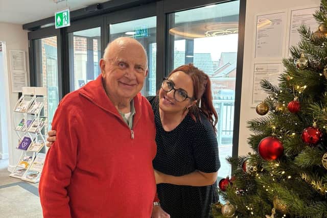 Resident and Staff Member at Hermitage House Care Home