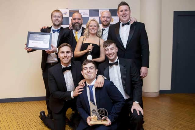 The multi-award-winning Tollemache Arms team at this year's Weetabix Northamptonshire Food & Drink Awards. Photo: Kirsty Edmonds.