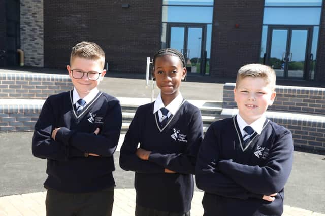 Weldon Village Academy - Murphy, Nate and Harry started at the school