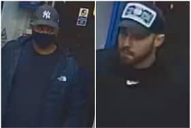 Police have released these images of two men they want to identify following a robbery in Kingsley Park Terrace, Northampton