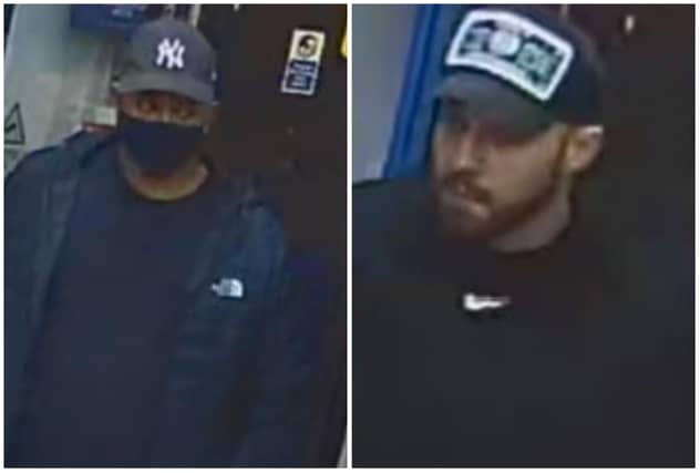 Police have released these images of two men they want to identify following a robbery in Kingsley Park Terrace, Northampton