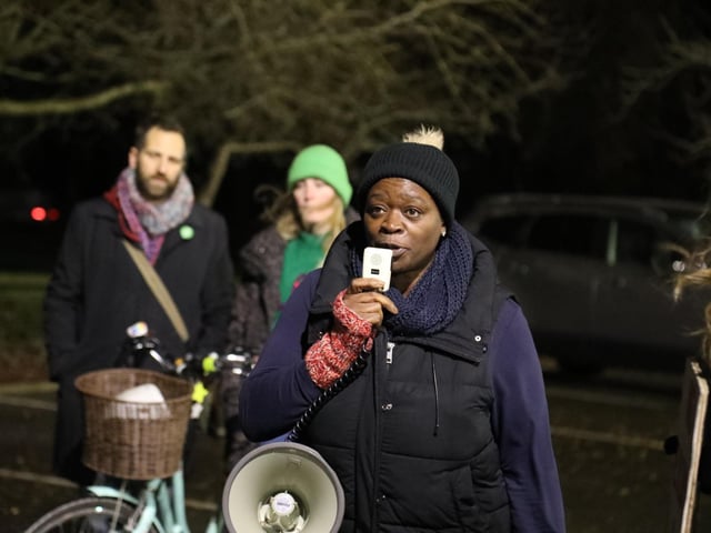 Reclaim the night march against domestic violence Kettering:women's march Kettering
