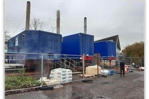 KGH's 'temporary' steam boiler plant