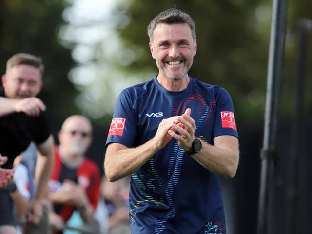 Simon Hollyhead was a happy man at the end of Saturday's game (Picture: Peter Short)