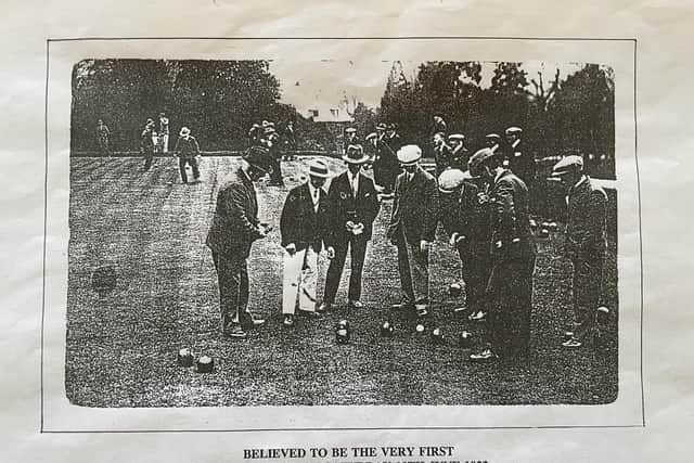 Believed to be the very first home match on Saturday, June 10, 1922