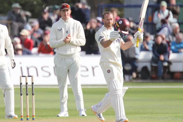 Luke Procter hit a career-best 261 not out when Northants drew with Kent at Canterbury earlier in the season (Picture: Peter Short)