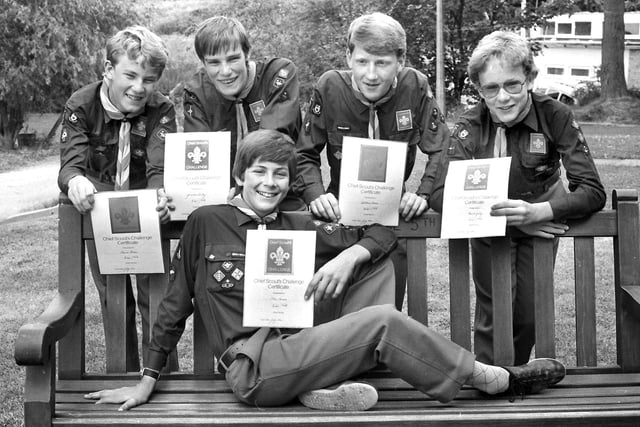 1984- Chief Scout Challenge Badge winners