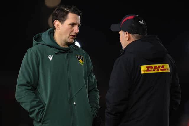 Phil Dowson takes his team to Mattioli Woods Welford Road on Saturday (photo by Alex Broadway/Getty Images)