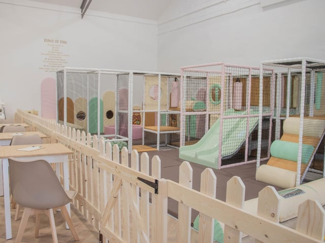 Inside the new play area