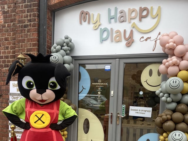 Bing was a special guest when My Happy Play Cafe opened