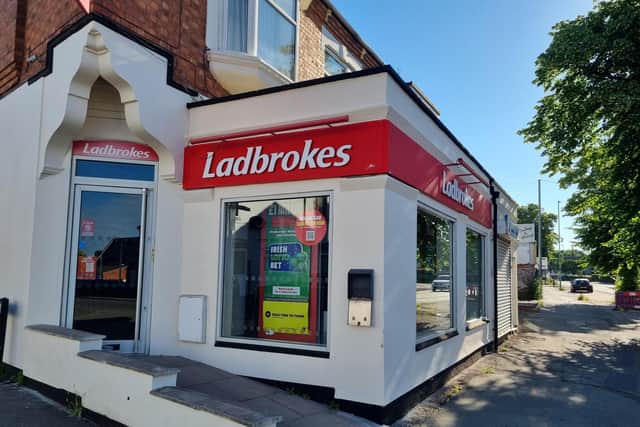 Ladbrokes betting shop in Stamford Road, Kettering